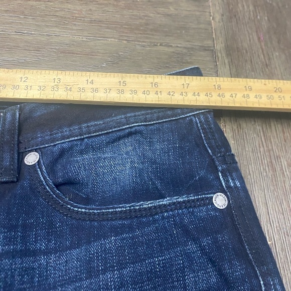 Calvin Klein men, Slim straight distress blue jeans size 34X 32 NWOT Button Fly - Picture 8 of 8
